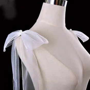 可拆式新娘泡泡袖婚紗可拆卸長袖白色手工優雅新娘手臂裝飾代發貨 8 最佳銷售 正式禮服的可拆式袖子 - №7