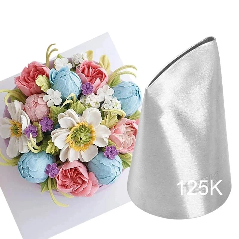 

3pcs Piping Nozzles Set,Stainless Steel Rose Icing Cream Cake Piping Tips For Dessert Biscuit Cup Cake, Decoration Baking Tools