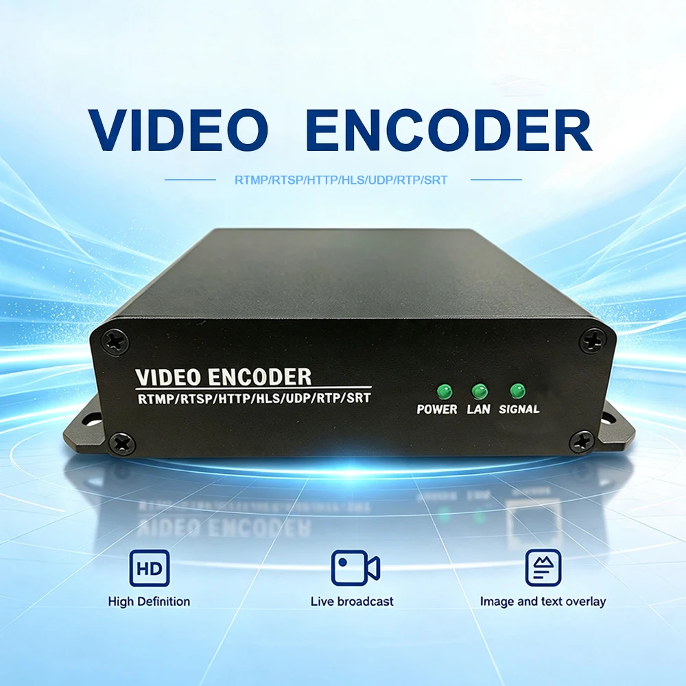 HD 루프 아웃 비디오 인코더 HEVC H.265 H.264 웹캐스트 푸시 스트리밍 ONVIF 녹화 HDMI to IP 인코더 IPTV CATV 장비