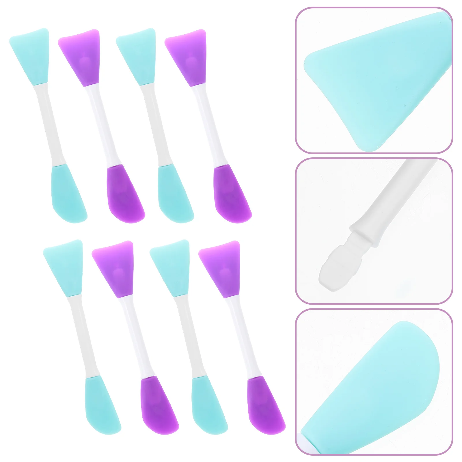 

8 Pcs Painting Supplies Printing Scraper Stirring Rod Scraping Mixing Silicone Knife