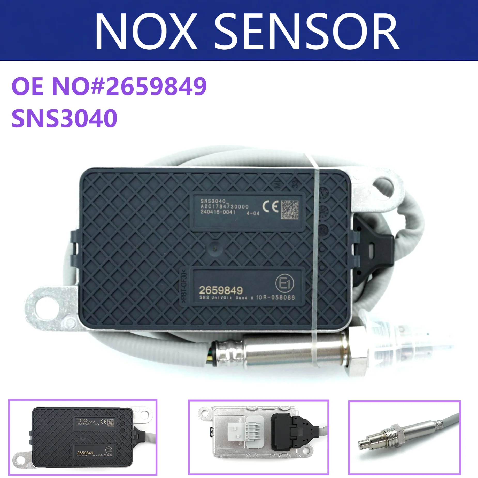 

2659849 SNS3040 Original New Nitrogen Oxygen Sensor Nox Sensor High Quality For Scania Engine 24V
