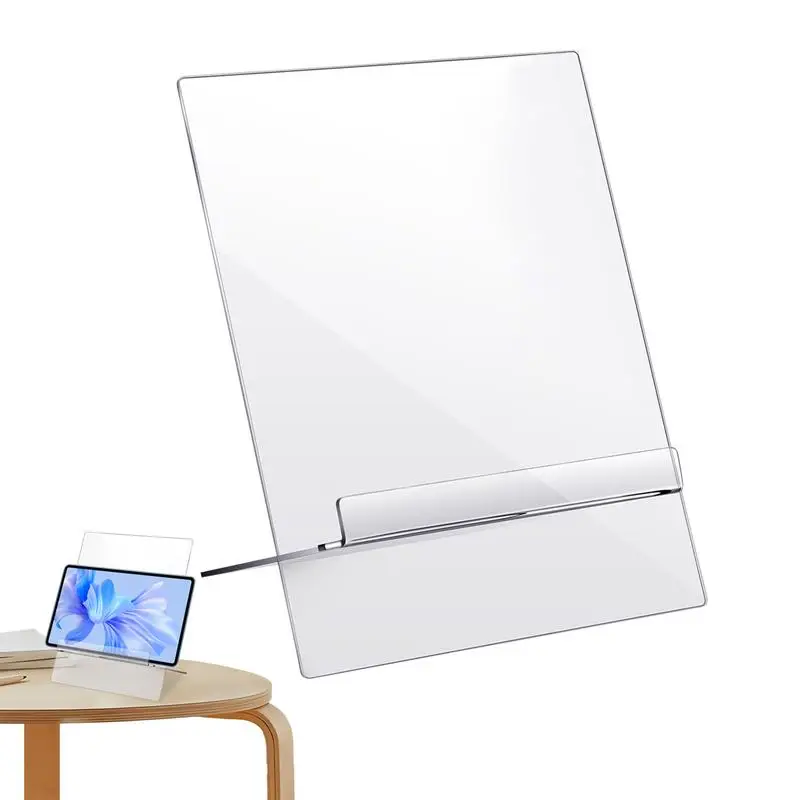 Acrylic Cookbook Stand Clear Acrylic Book Holder Stand Stable Cook Book Stand For Kitchen Counter Tablet Stand Cookbook Stands &