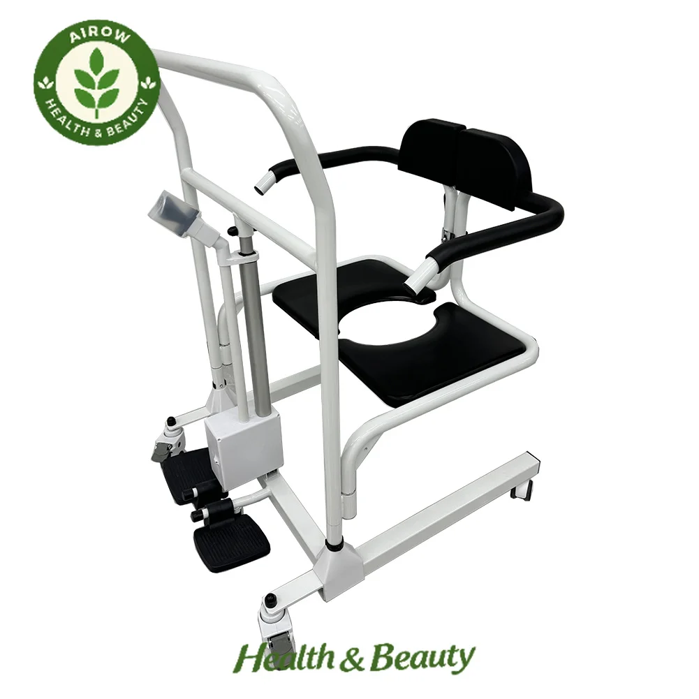 AIROW Physical Therapy Products Elderly Disabled Seniors at Home Used Electric Patient Lift Transfer Wheelchair