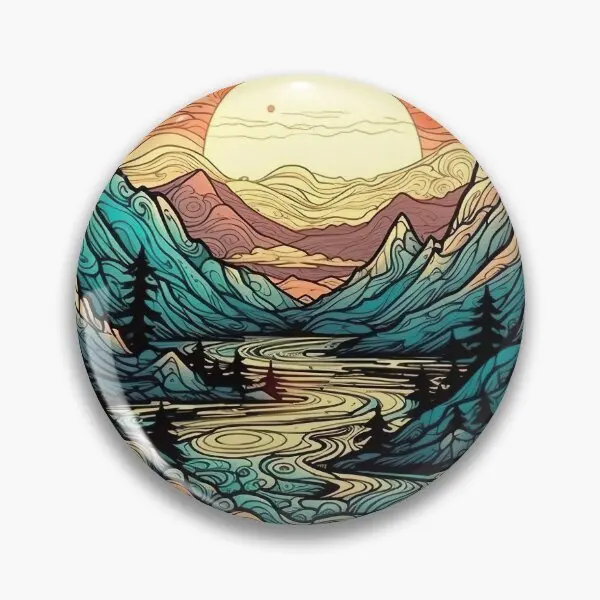 Психоделический Альпинизм мягкая пуговица булавка шляпа ювелирные изделия ошейник подарок одежда модный Забавный металлический женский творческий милый мультяшный значок