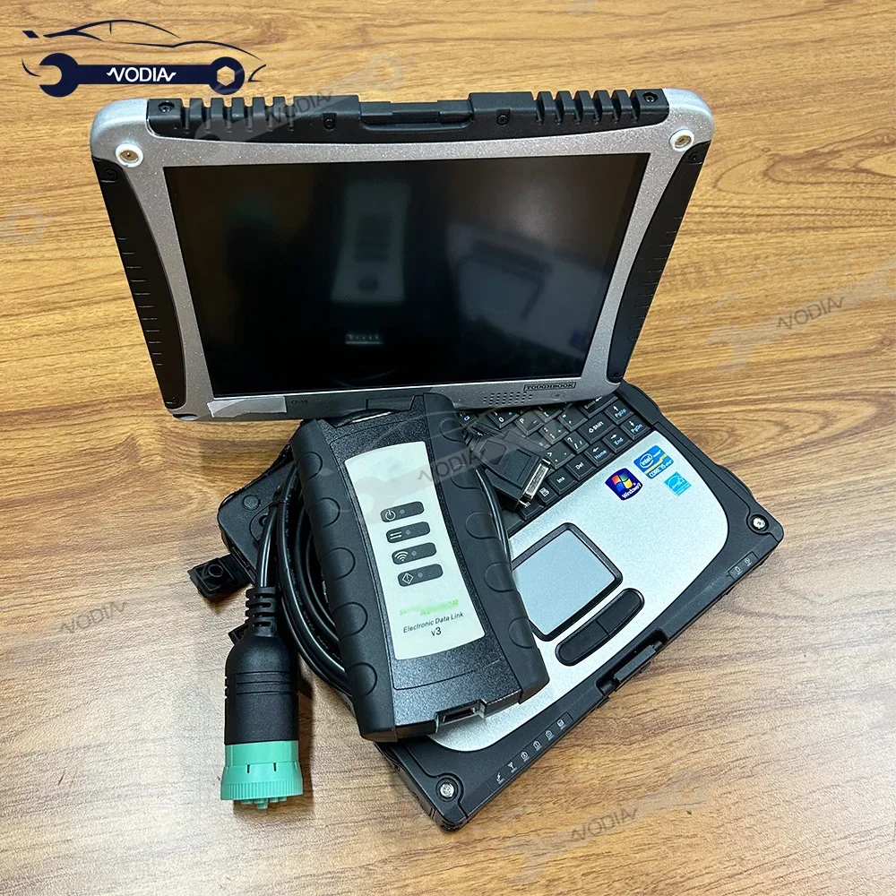 Scanner Interface for EDL V3 Agriculture Construction Diagnostic Tool for EDL V3 Electronic Data Link with Cf19laptop