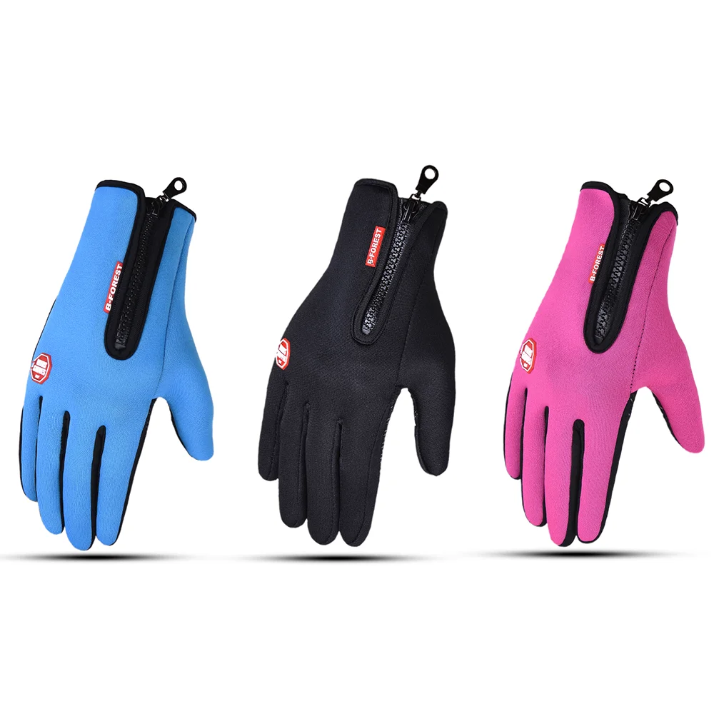 Winter-Fahrradhandschuhe, wasserdichte Touchscreen-Handschuhe für Herren und Damen, stoßdämpfende Vollfinger-Fahrradhandschuhe, rutschfest m