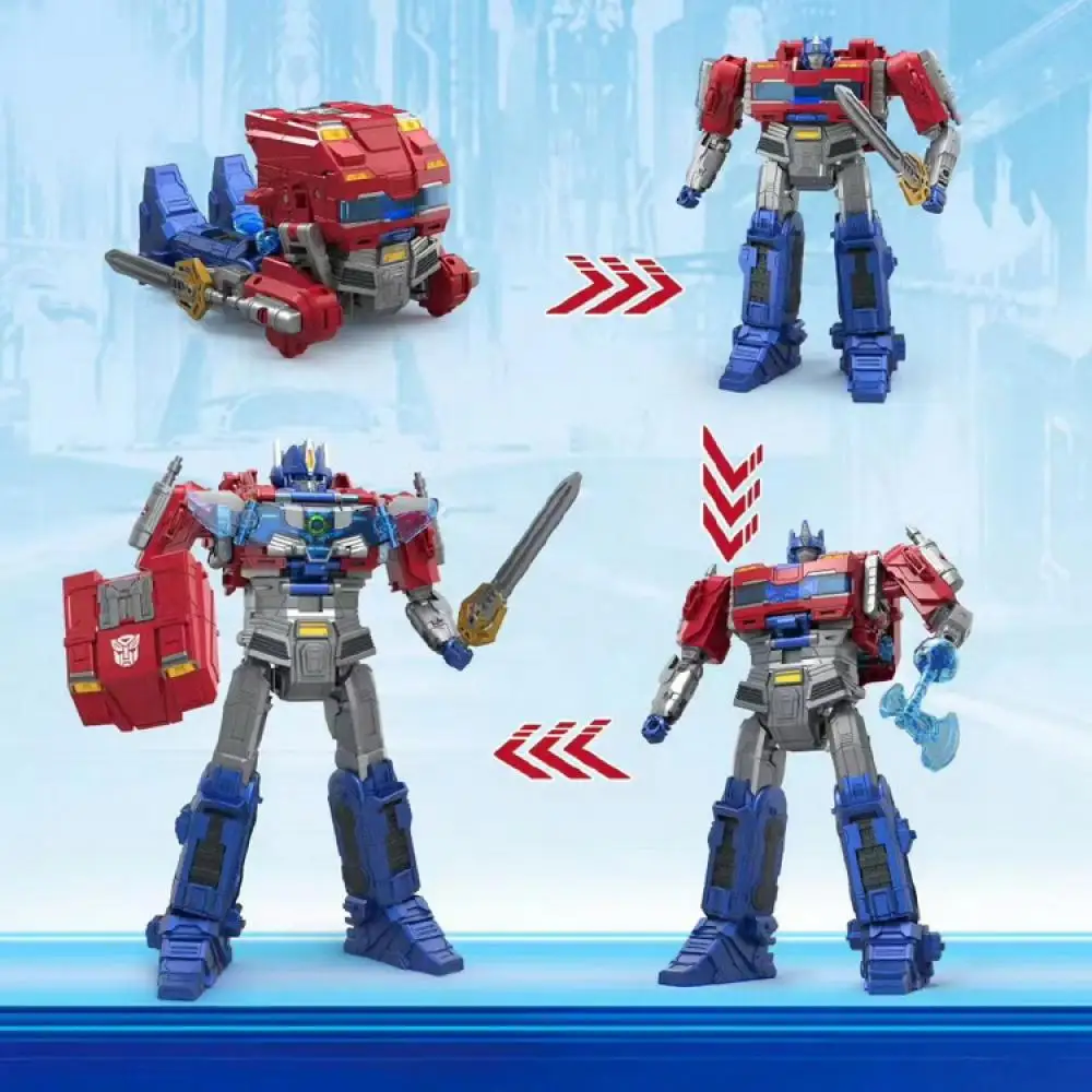 

2024Classic Hasbro Transformers Energy Upgrade Flip Transform Optimus Prime Cartoon Anime Mobile Doll Model Birthday Gifts