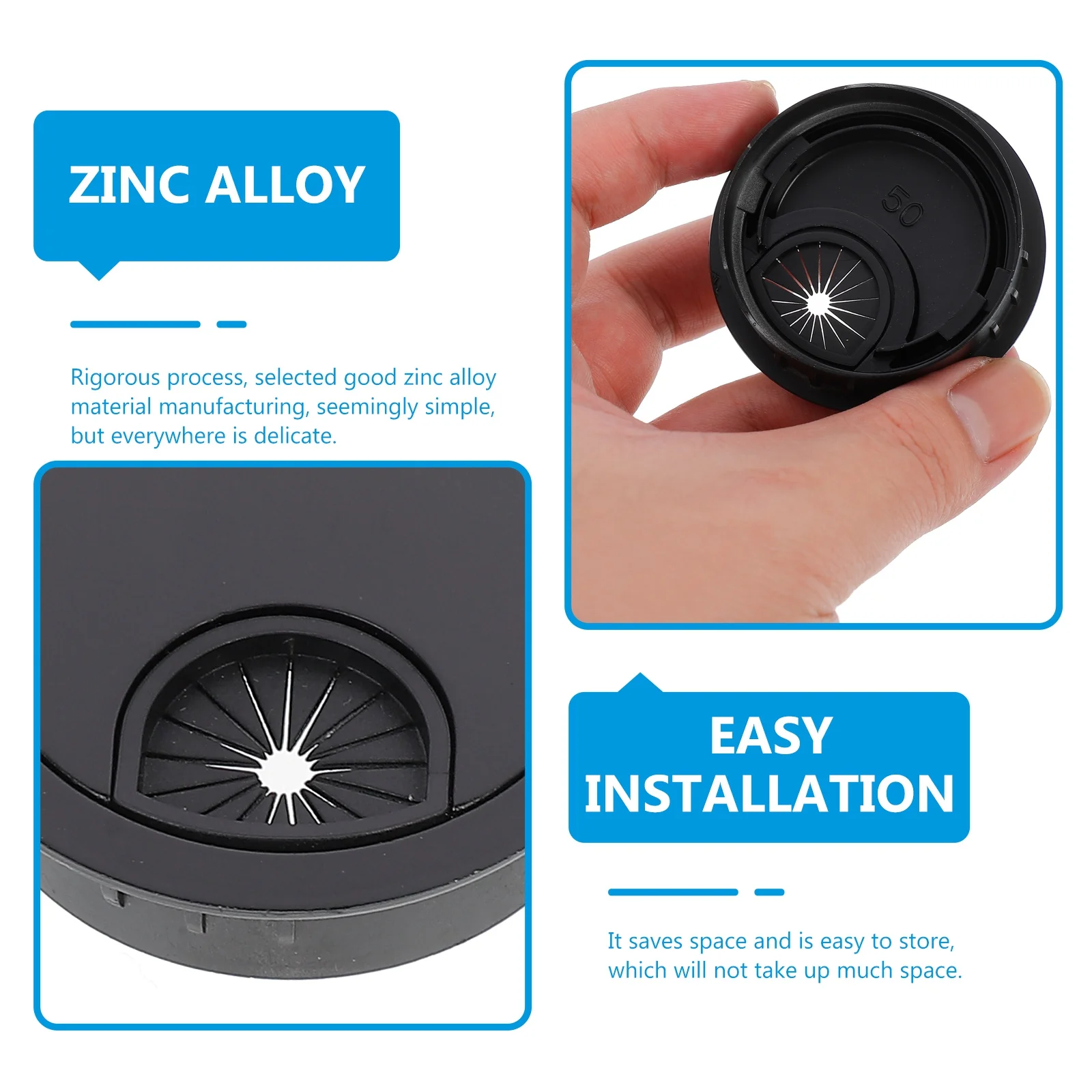 3 pçs ilhós de mesa redonda liga de zinco cabo buraco cobre organizador de cabo para casa escritório estudo sala de reuniões decoração de mesa