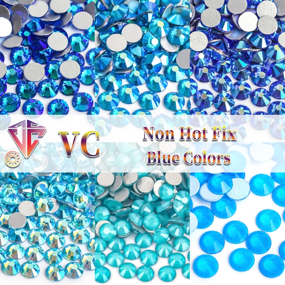 Glitter Non Hotfix Rhinestones  Strass Nails Crystals  Accessories Diamond  For  Charms Dress Glass Flat Ba