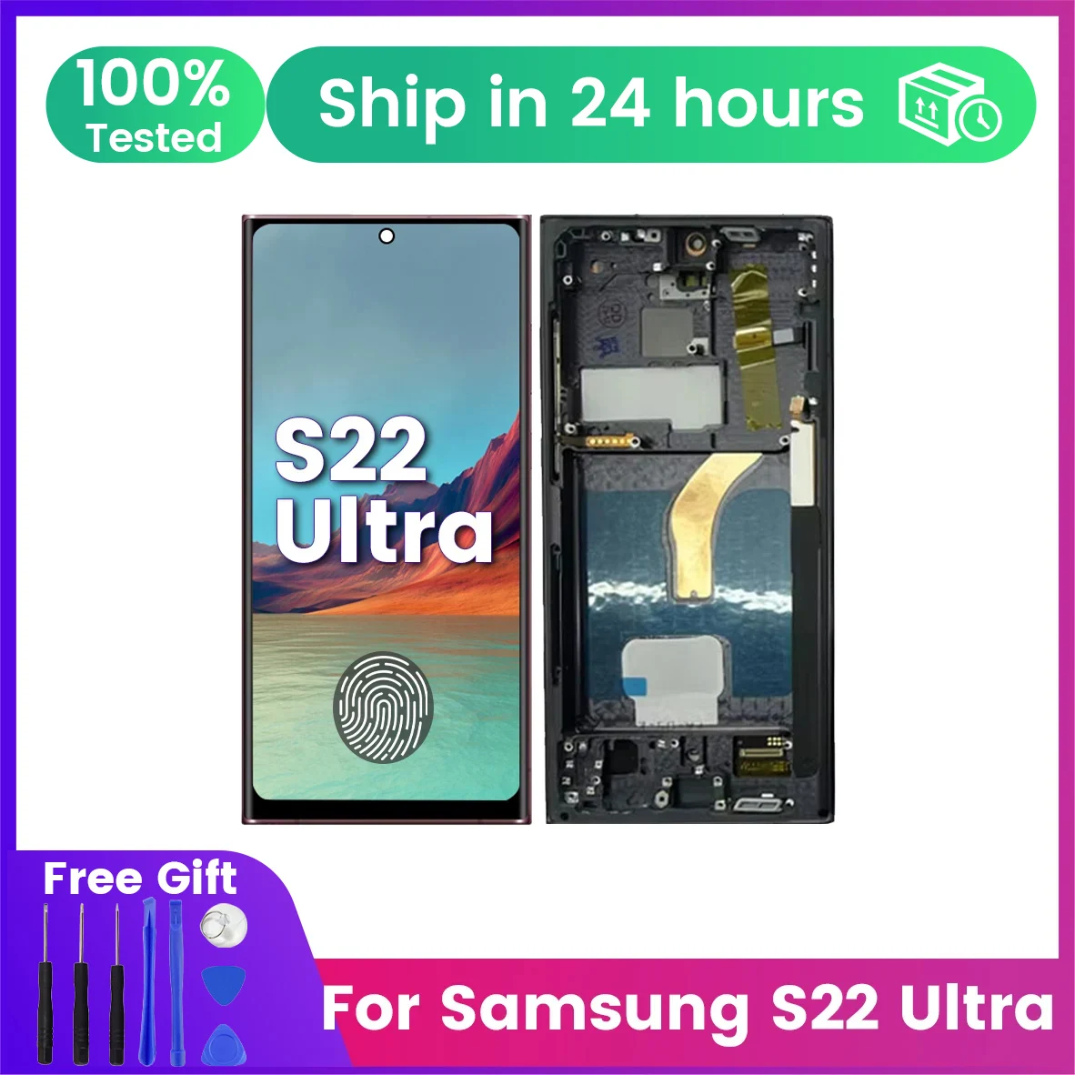 for-samsung-galaxy-pantalla-s22ultra-5g-s908b-s908b-ds-amoled-display-touch-screen-digitizer-with-frame-lcd-screen-replacement