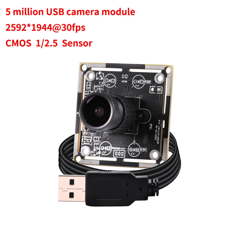 

WDR 5MP USB Camera Module, 2592x1944 30fps,Wide Dynamic PS5520,5 MegaPixe Webcam HD,UVC Compatible Plug And Play