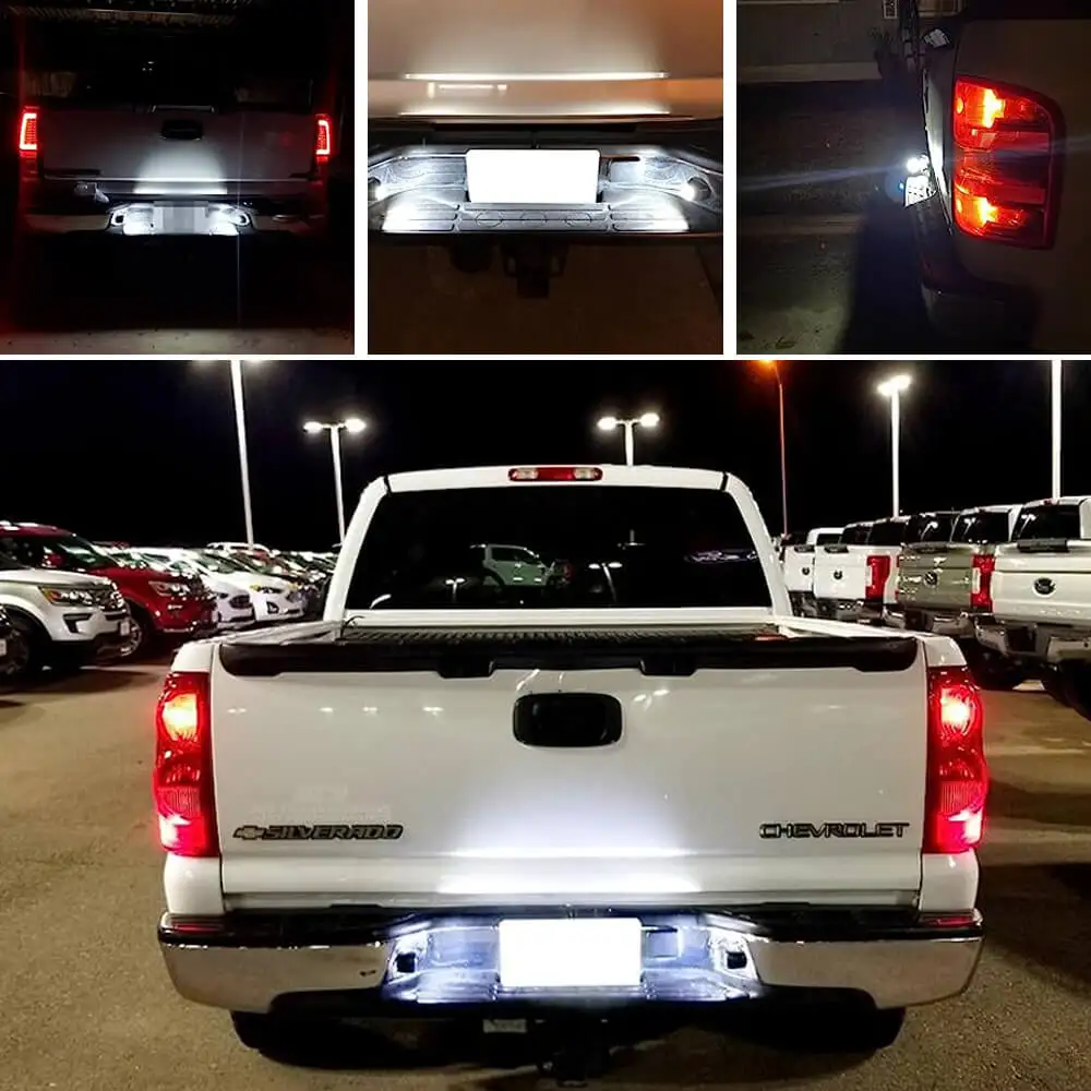 Conjunto de lámpara de placa de matrícula LED, para Chevy Silverado 1500, 2500, 3500, Suburban, Tahoe, GMC, Sierra, Yukon XL, Escalade, 2 uds.