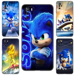 S-Sonic The H-Hedgehog Black Silicone Phone Case For Xiaomi Redmi Note 9 10 11 12 13 Pro Plus 11S 4G 11T 5G 9S 10S 12S