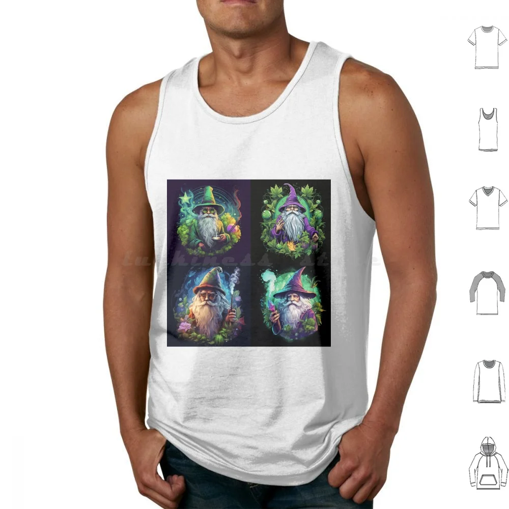 

Wizard Of Weed Tank Tops Print Cotton Guitar Music Guns N Roses Slash Band Guitarist Guns And Roses Metal Guitar Player N