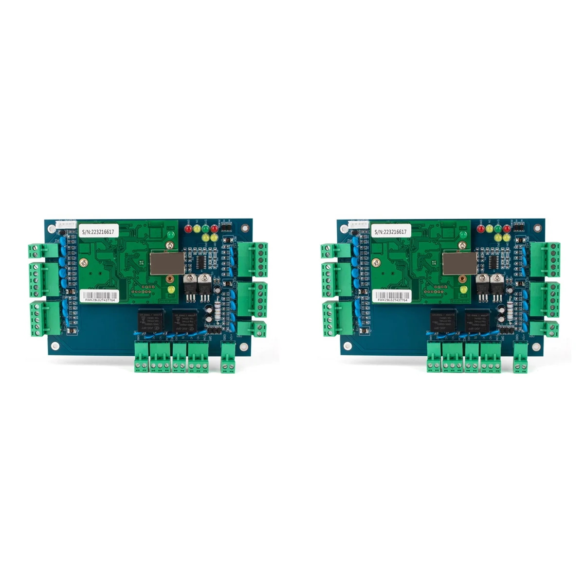 ABGI-2X ACB-002 TCP/IP Rete Wiegand 26 Scheda di controllo del pannello di accesso alle presenze per 2 porte