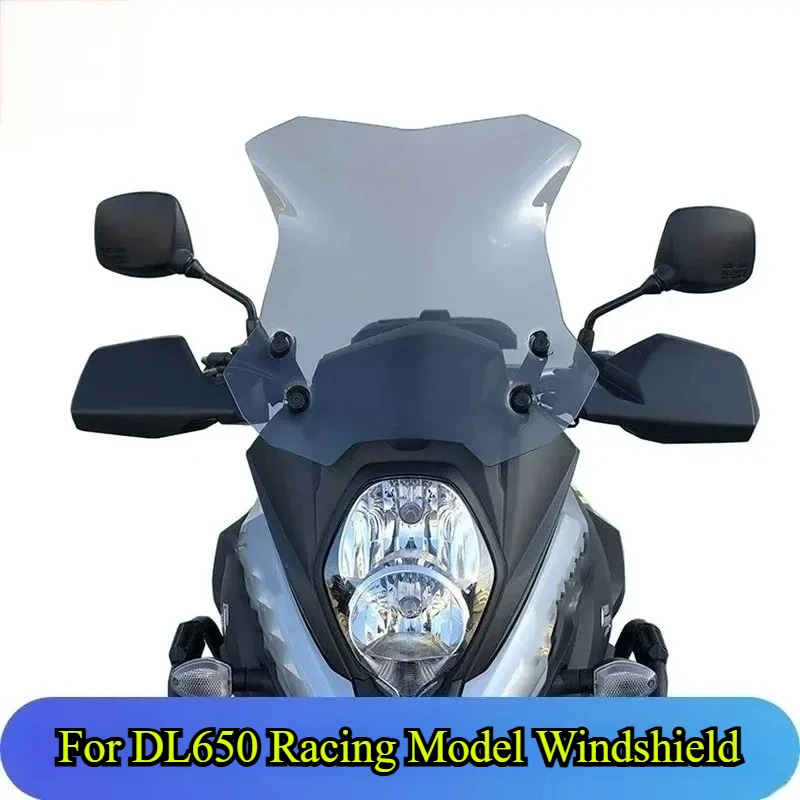 For Suzuki DL650 Modified Racing Front Windshield, Motorcycle Windshield, Protective Cover, Thickened Diversion Accessories
