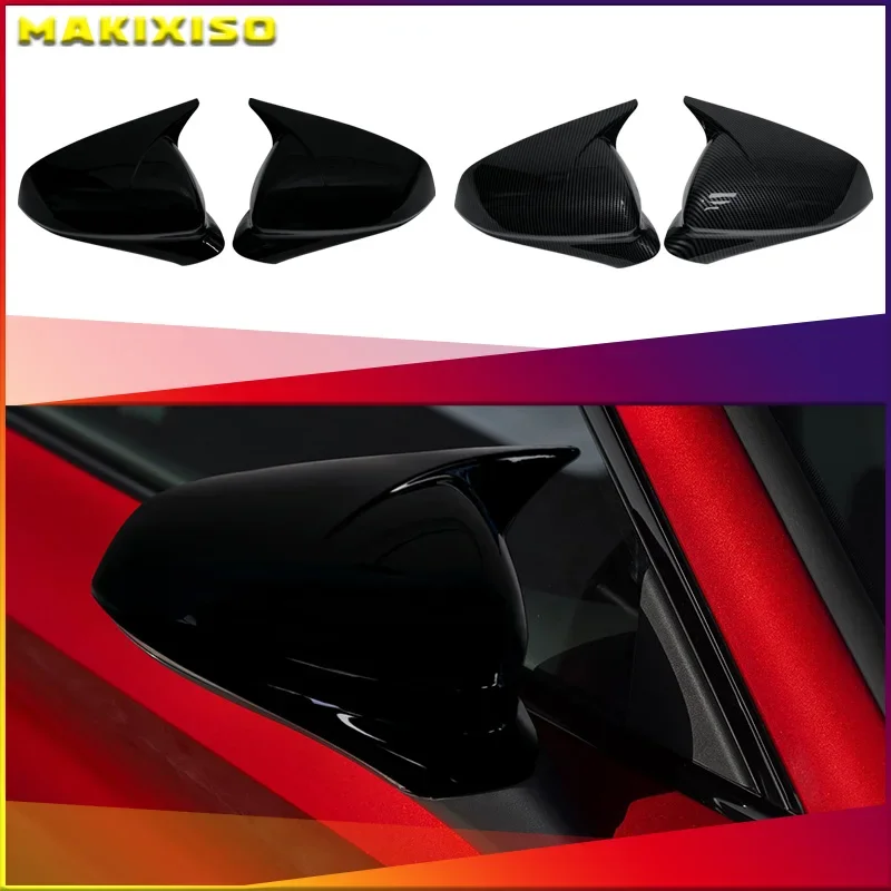 

Для Seat Leon MK4 Cupra 2020-2024 FR ST Пара боковых крышек зеркал заднего вида, накладка на зеркало заднего вида, накладка на отделку зеркала заднего вида