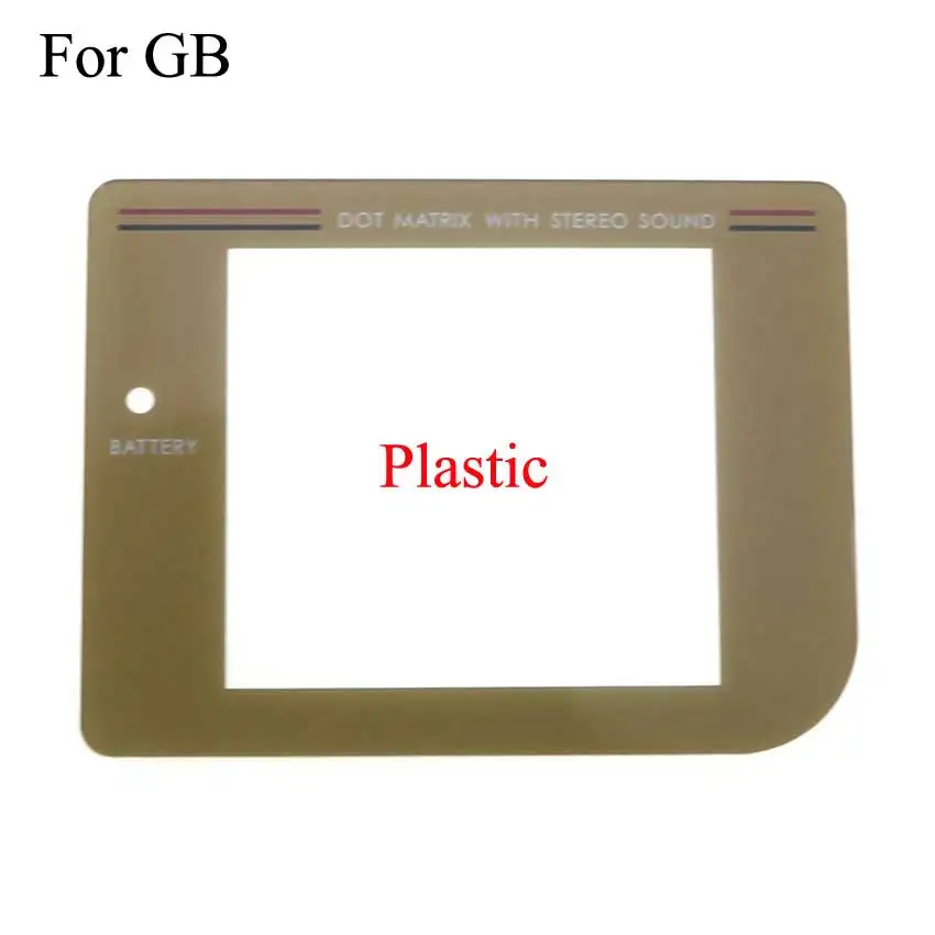 YuXi Plastic & Glass Screen Lens Cover For GB/GBC/GBA/GBA SP/GBP/GBL for Gameboy Color Light Glass Lens W/ Adhesive