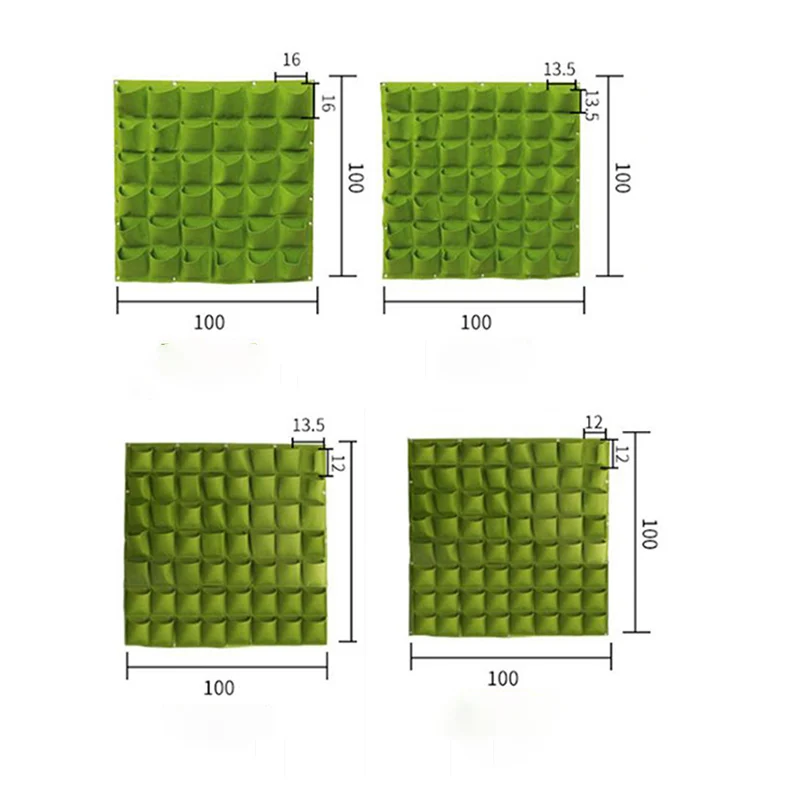 Wall Flower Grow Bags Pocket Vertical Garden Planting Hanging Home Plant Tools Fabric Vegetable Planter Jardin Growing Pots A1