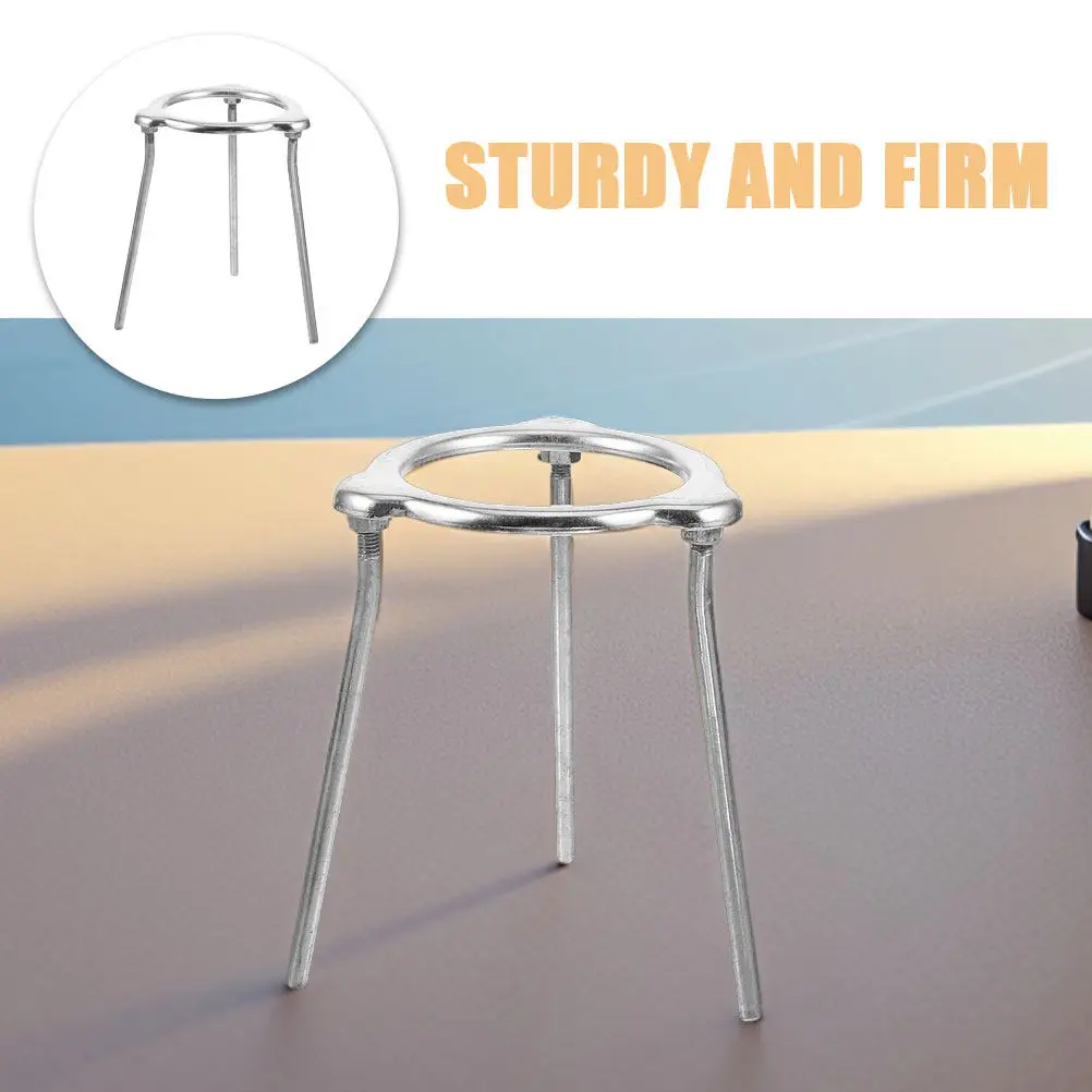Picture 7: 2Pcs Lab Alcohol Lamp Tripod Support Stand Detachable Aluminum Alloy Stable Base for Bunsen Burner Chemistry Experiments