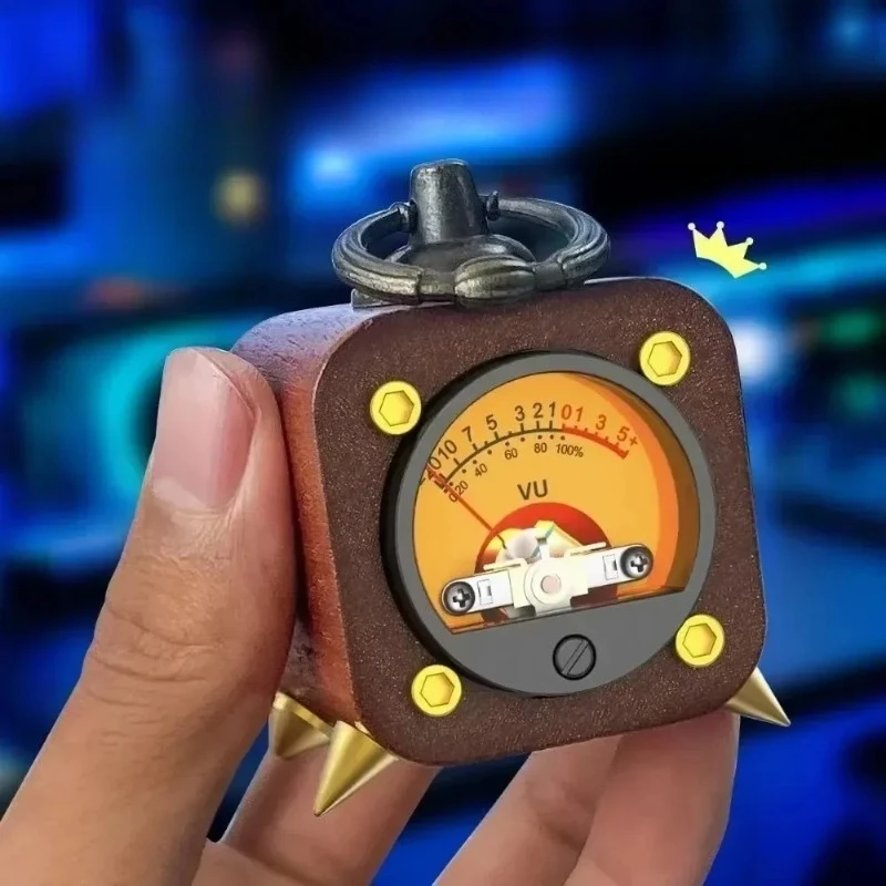 

Black Walnut Pickup Sound Control VU Level Meter Pendant Decompressor Black Walnut Pickup Audio Meter