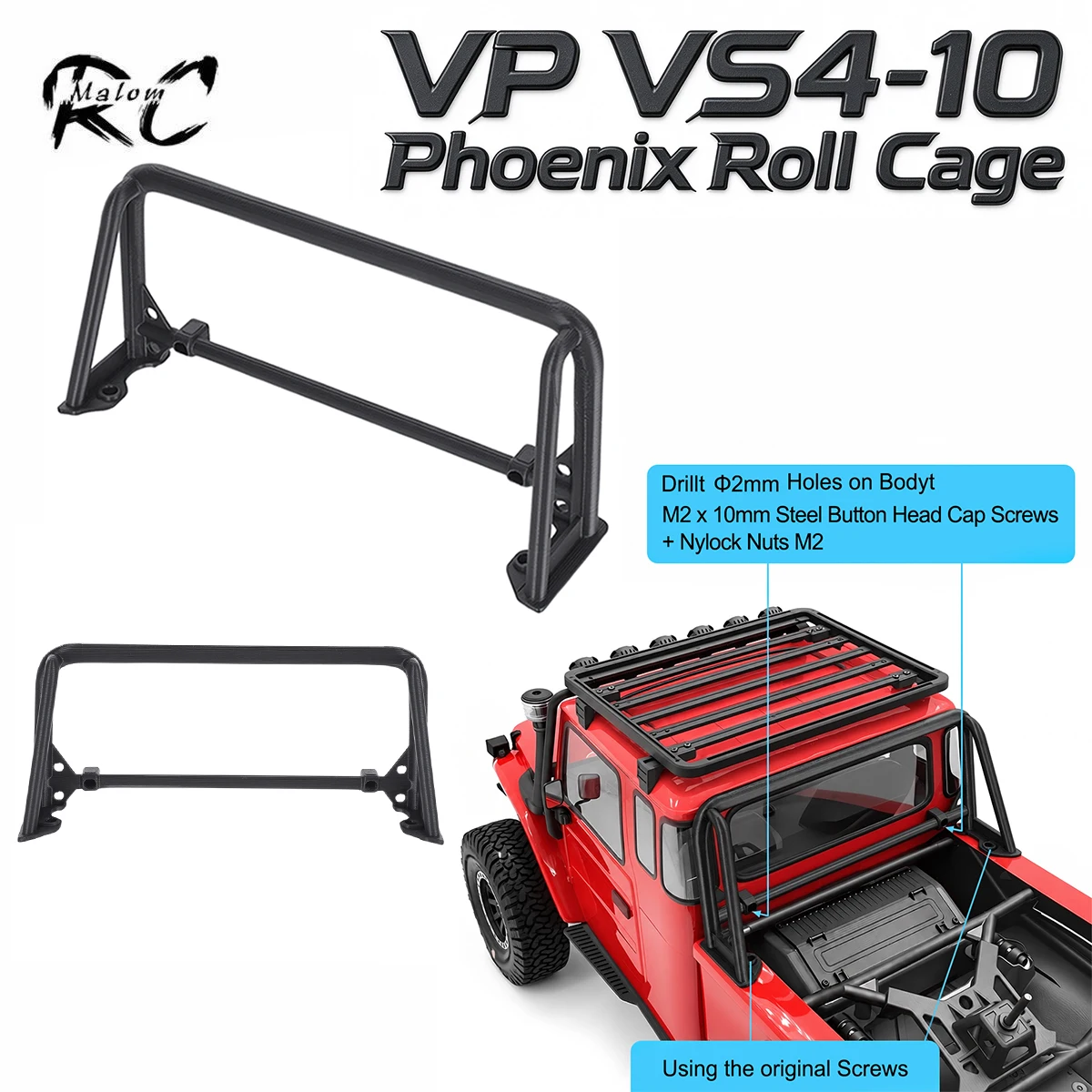 3D Printing Nylon - Nylon Roll Cage for Vanquish VS4-10