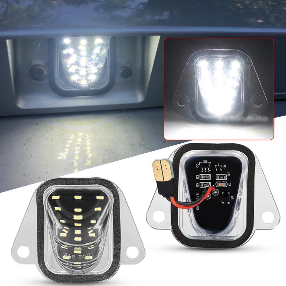 Super Bright Reverse LED Number License Plate Light for Cadillac Escalade ESV Chevrolet Suburban 1500 2500 Tahoe GMC Yukon XL
