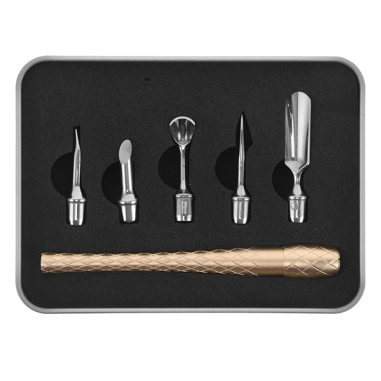 

1Set Cuticle Care Kit Professional Stainless Steel Manicure Set for Women with Cuticle Pusher Dead Skin Trimmer Mini Nail File