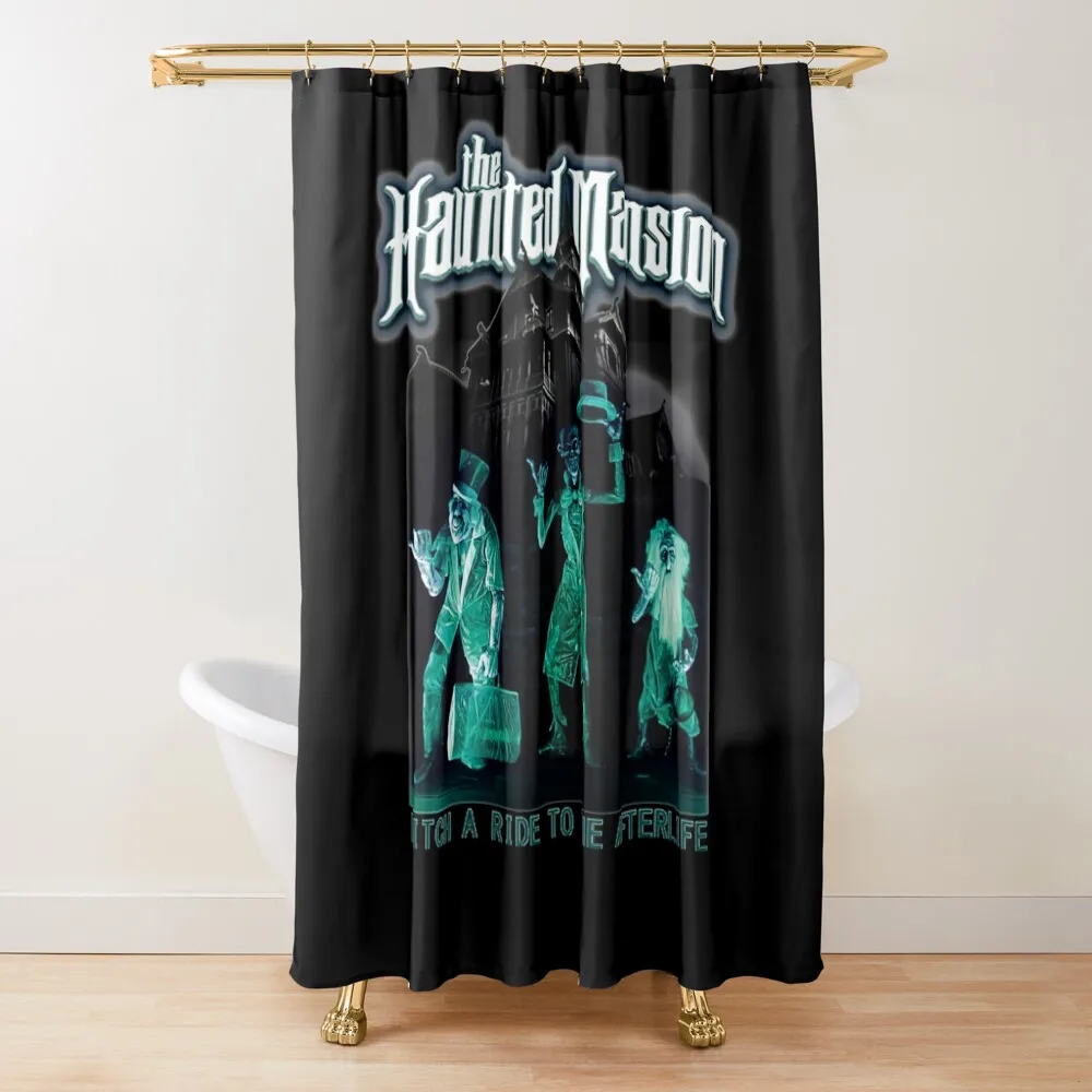 

Haunted Mansion Shower Curtain Cute Shower Waterproof Fabric Bathroom Funny Shower Curtain
