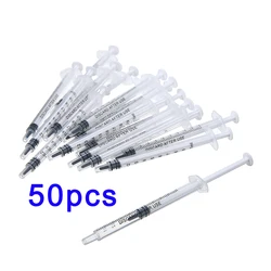 Disposable plastic Industry 1ml Syringe Without Needles 1cc For Pet Feeding Liquids Mixing Adhesives Glue Curing , 50pcs