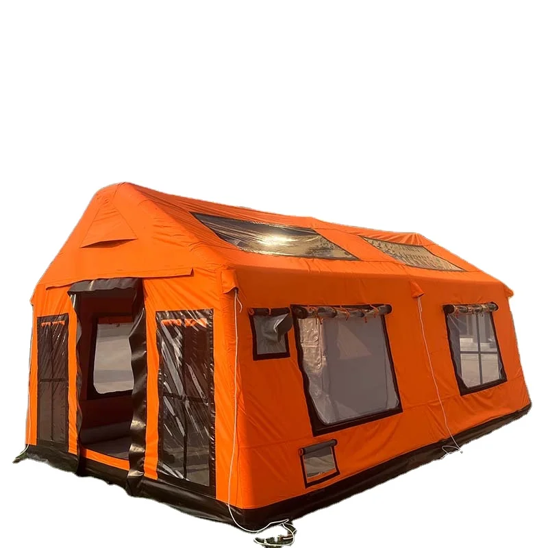 

2025 NEW Large Luxury 5 6 7 Person Waterproof Durable Inflatable Airtight Camping Tent for Outdoor Camping