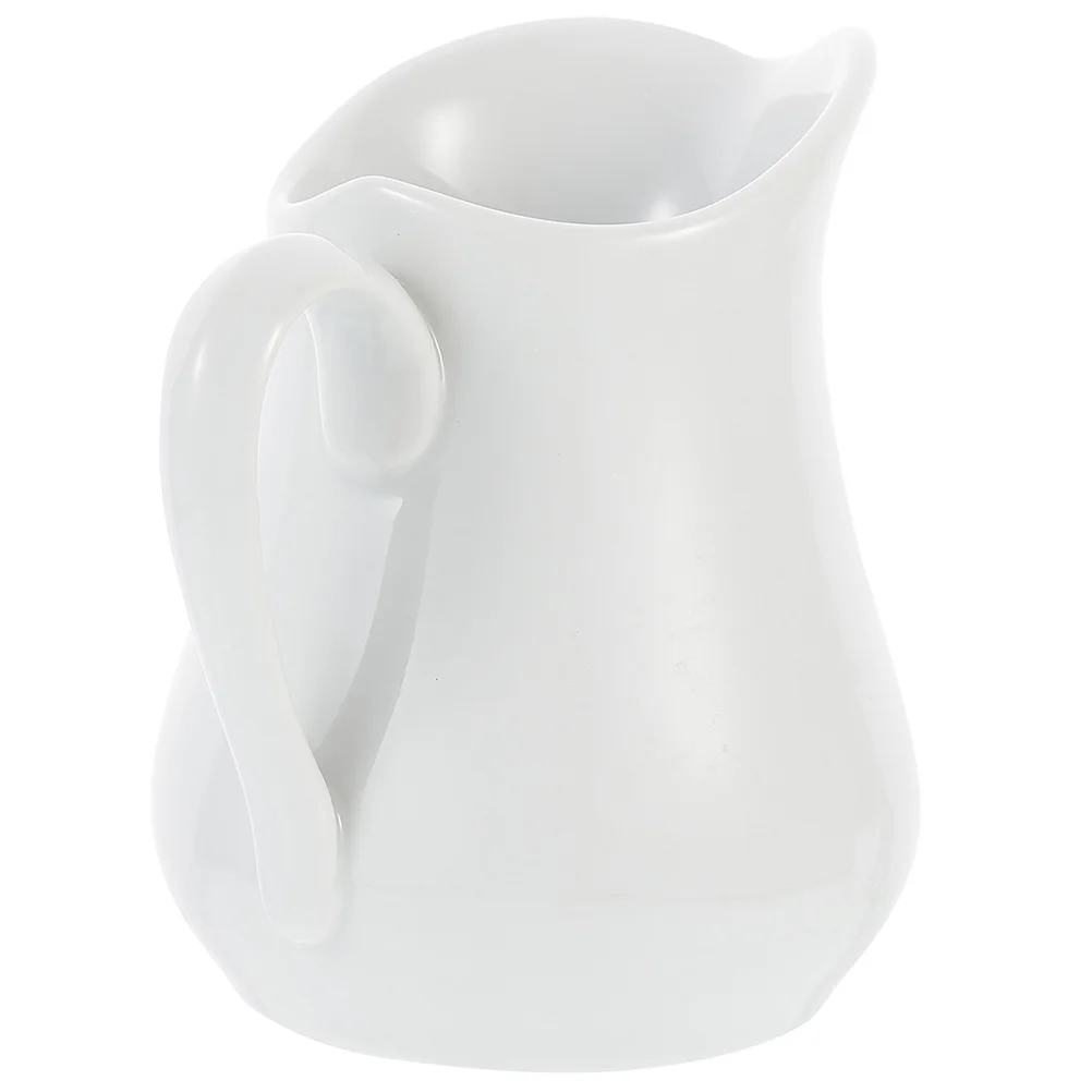 

Ceramic Creamer Jug with Elegant Beak Spout Milk Dispenser for Restaurant Party Buffet Vintage Style Kitchen Essential