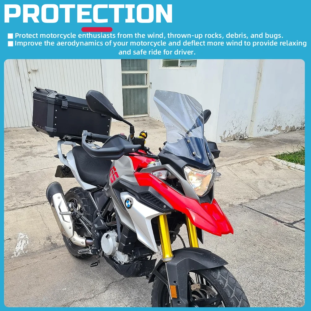 For BMW G 310GS G310 GS 2017-2024 G310GS Windshield Windscreen Front Wind Air Deflector Shield Screen Motorcycle Accessories