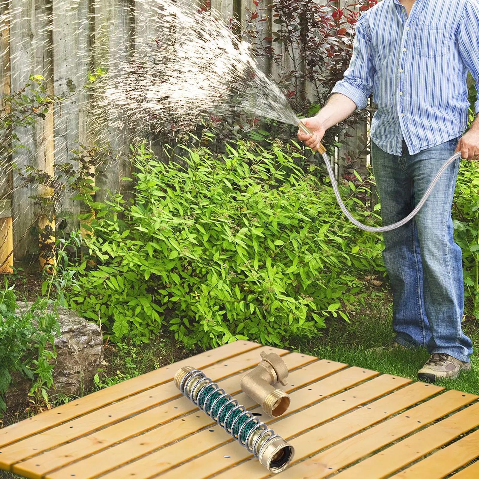 

90 Degree Connector Garden Hose Connector Constructed From Brass Easy Installation Design Enhances Gardening Efficiency