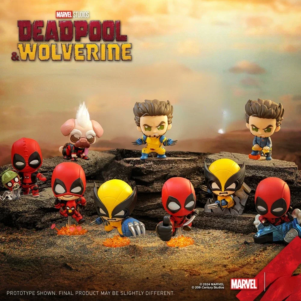 Deadpool&Wolverine Blind Box Marvel Original Movie Peripheral Niedliche Puppenornamente, einschließlich versteckter Modelle für alle Arten von Morphologie