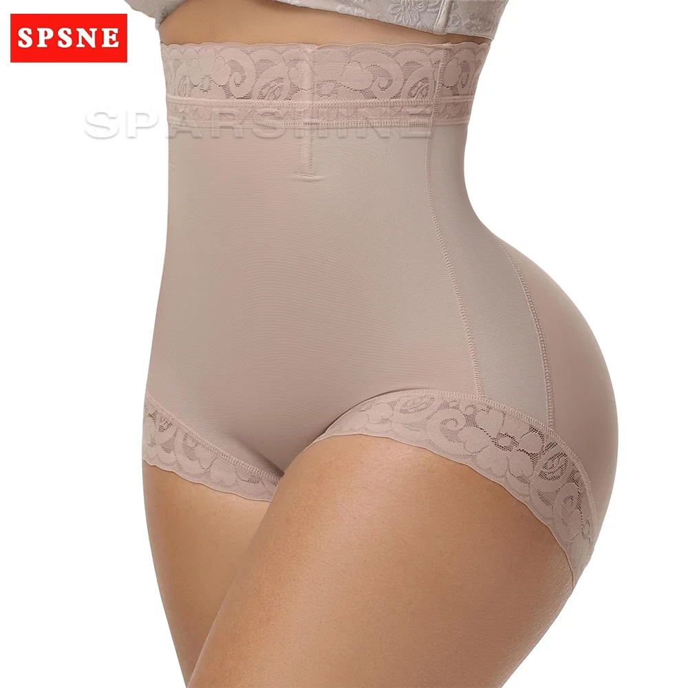 

Женское Корректирующее белье с высокой талией Fajas Шорты с контролем живота Пояс для ягодиц Трусики Песочные часы Фигура Утягивающее нижнее белье