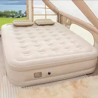 Air Cushion Nap Bed Outdoor ,Air Mattress with Built-in High-Speed Pump, Inflatable Airbed for Guests, Camping & Home