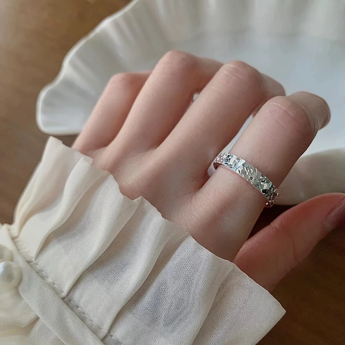 Qn Elegant Minimalist Adjustable Ring Unisex Jewelry Gift F…