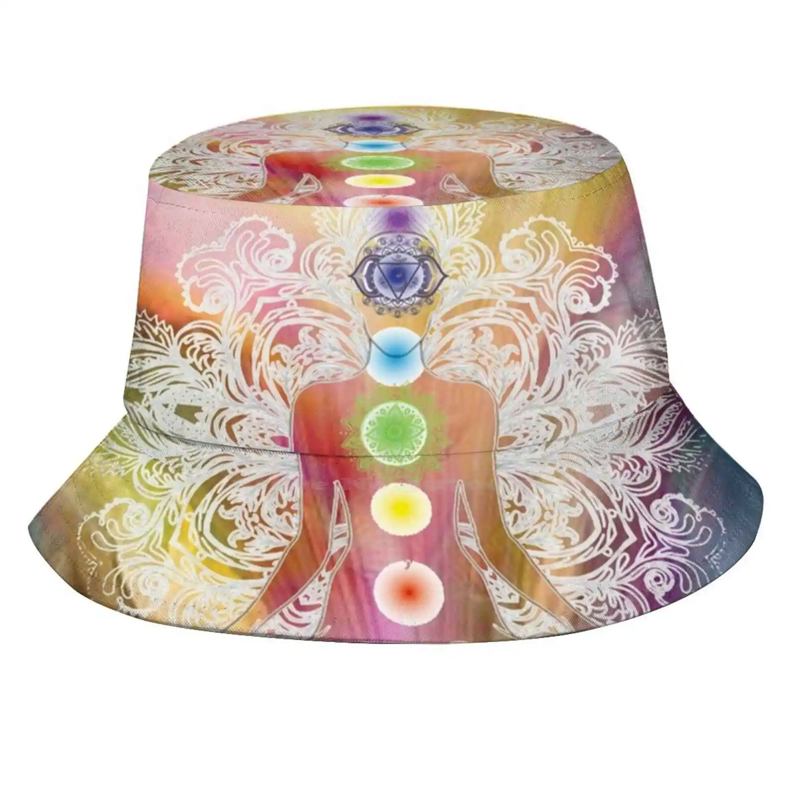 Chakra Balance Sun Cap Fisherman Hat Bucket Hats Spiritual Awakening Chakras Chakra Opening Balance Meditation Yoga Reiki