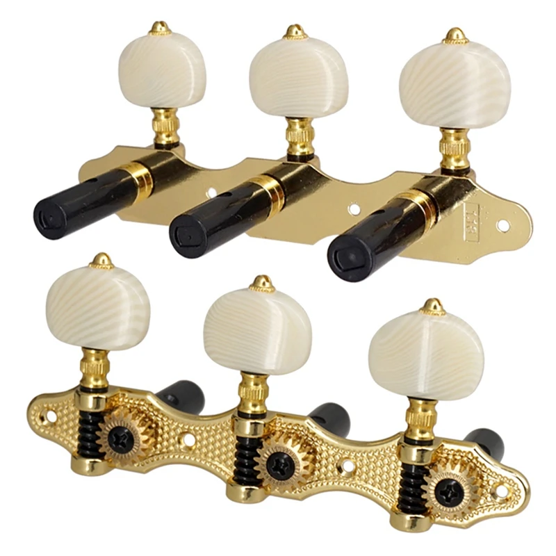

6X 1:18 Acoustic Guitar Machine Heads Guitar String Tuning Pegs Key 3L3R Guitar Tuners Keys Replacement Accessories