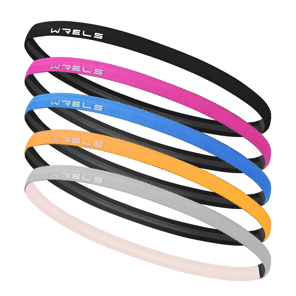 2PCS Sport Headband Anti-slip Cycling Hairband Elastic Silicone Headband for Fitness Gym Outdoor Women Men Lightweight Sweatband image 6