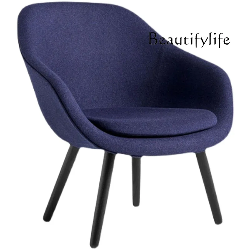 

Modern design solid wood stool fabric simple sofa chair hotel reception chair