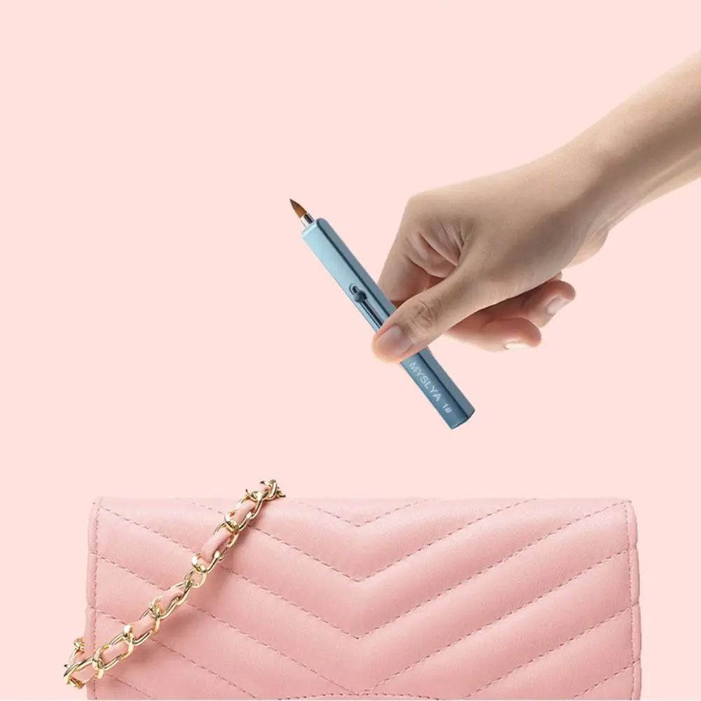 Aplicador de delineador labial pincel de maquiagem senhora compõem ferramenta pincel cosmético pincel de batom retrátil pincel de brilho labial