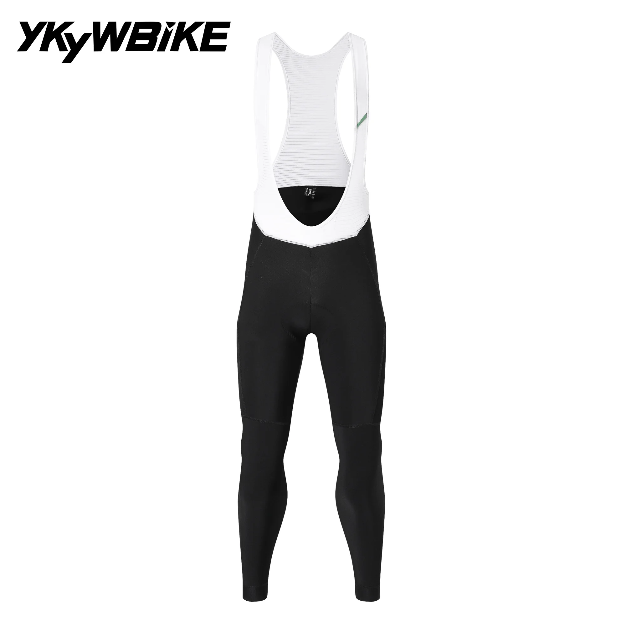 YKYWBIKE 2026 Winter Cycling Bib Tights Female Bicycle Bibs Long Pants 2 Pockets Thermal Warmth Fleece Road Bike Clothing