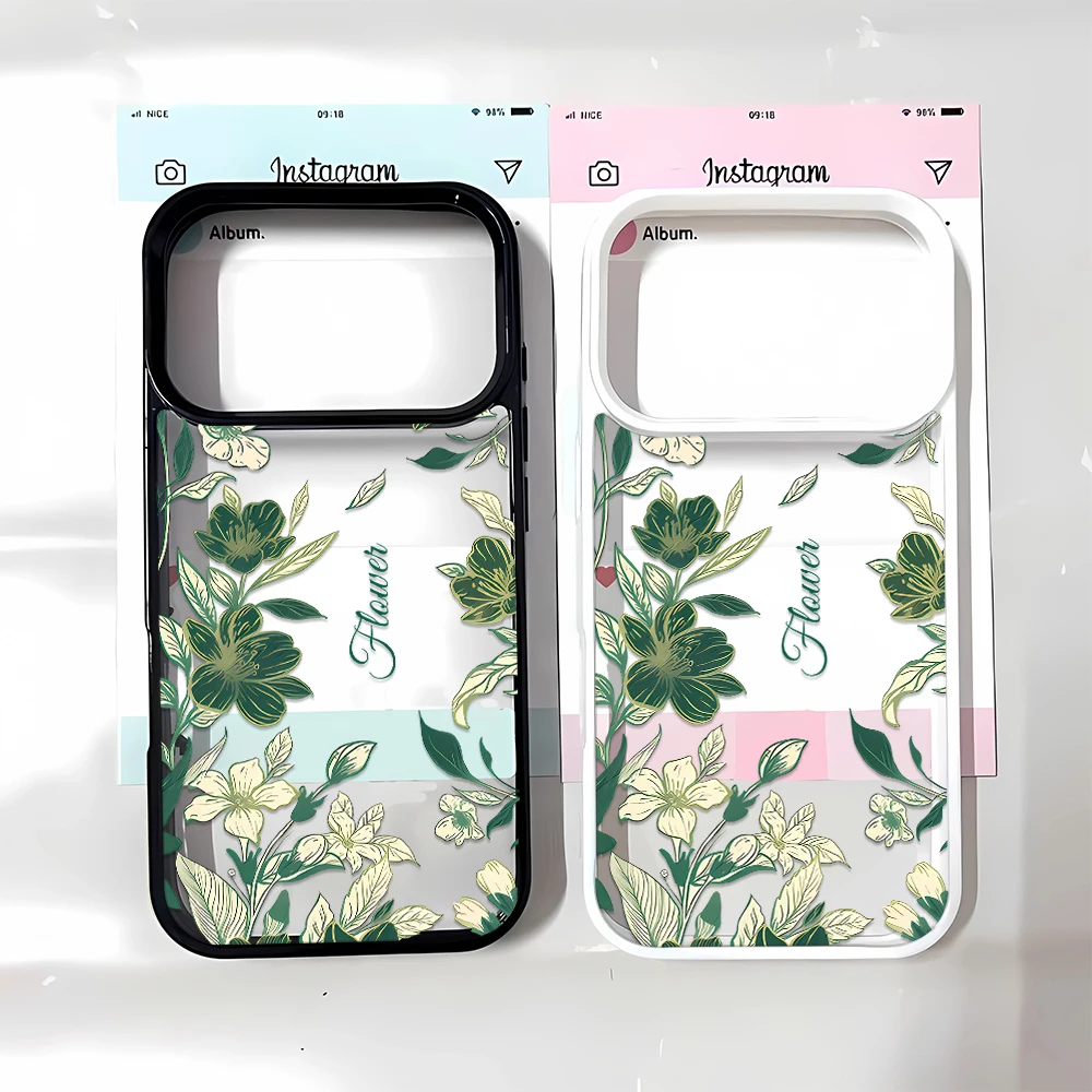 Nature Nature Pattern Flower Unique Sweet Art Soft TPU for Cute Slim iPhone Air Max 11 12 13 16 Pro Best Plus 17 15 14 Phone Case - Aliexpress Deal