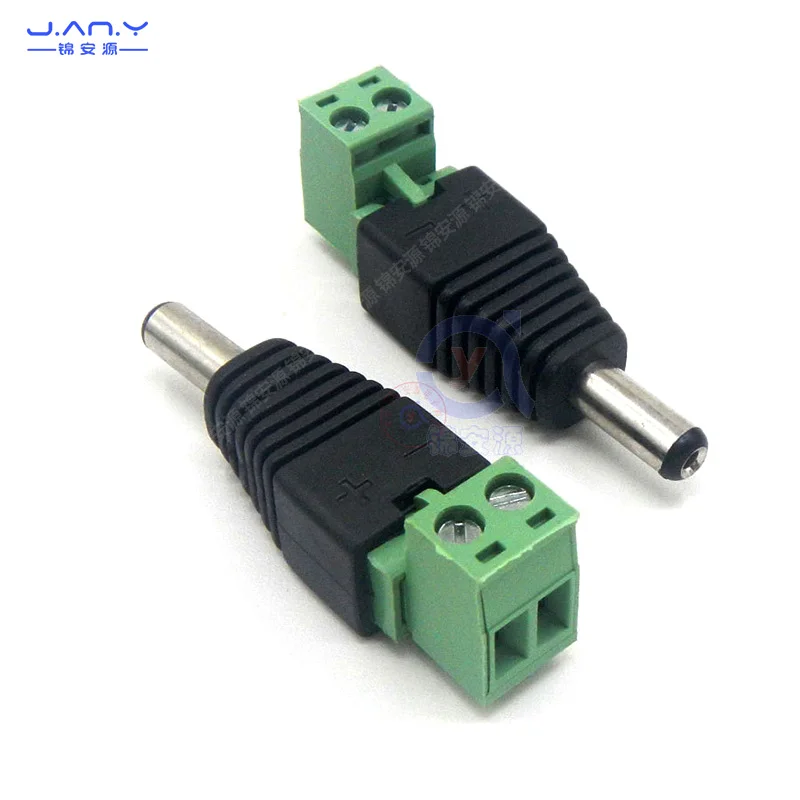 DC Head 90 degrees DC Plug Power Outlet Elbow 5.5 * 2.1 mm 12V solderless plug-and-pull split terminal