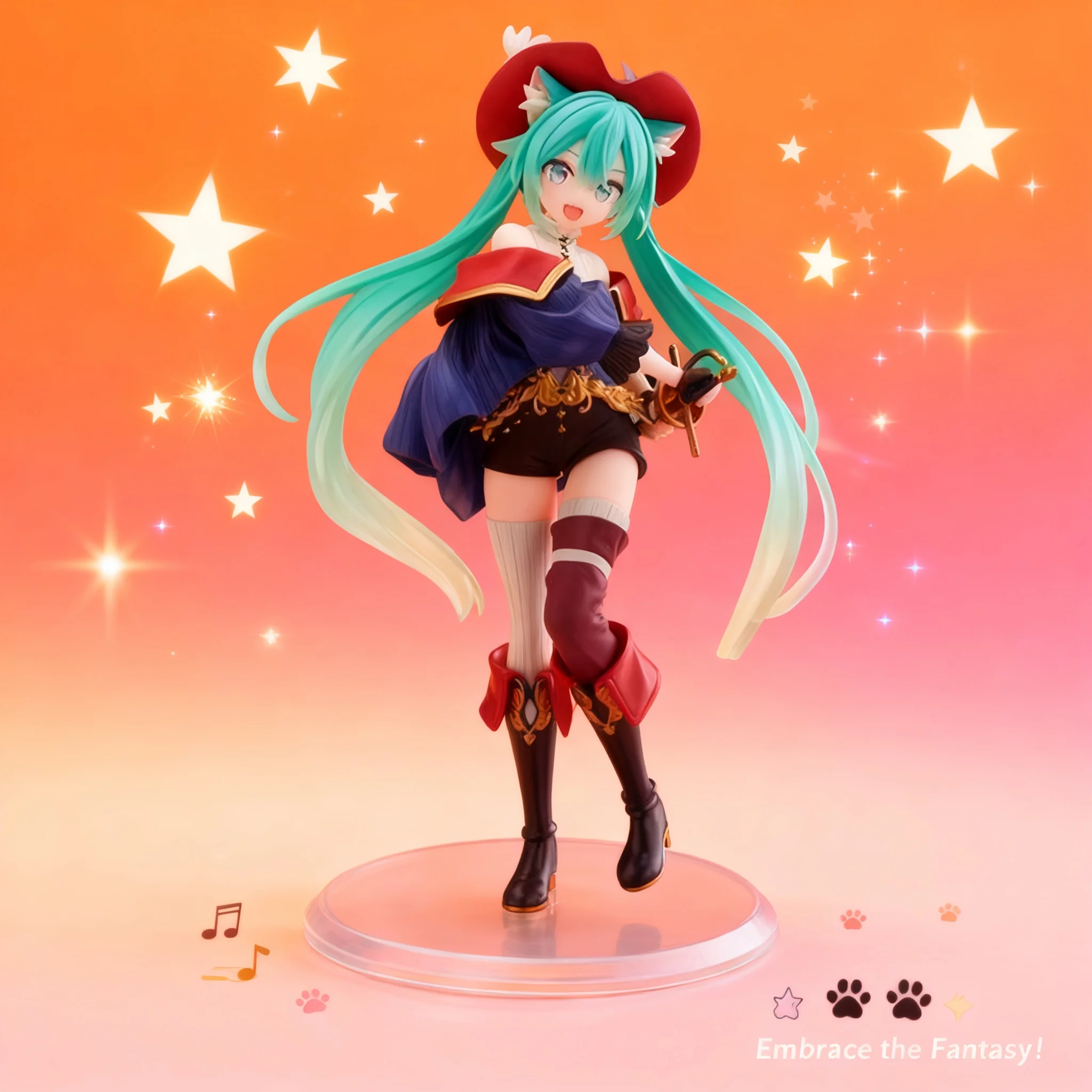

Оптовая продажа, дропшиппинг: Коллекционная статуэтка Hatsune Miku из аниме «Сказочная страна чудес» (MIKU), модель аниме-девушки, сувенирная продукция