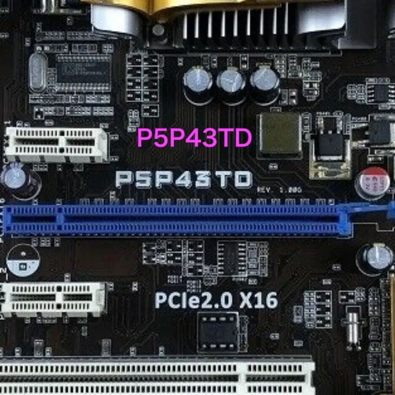 ASUS-ASUSに適したマザーボード,p5p43td,lga 775,ddr3,atx,100% テスト済み,正常,動作