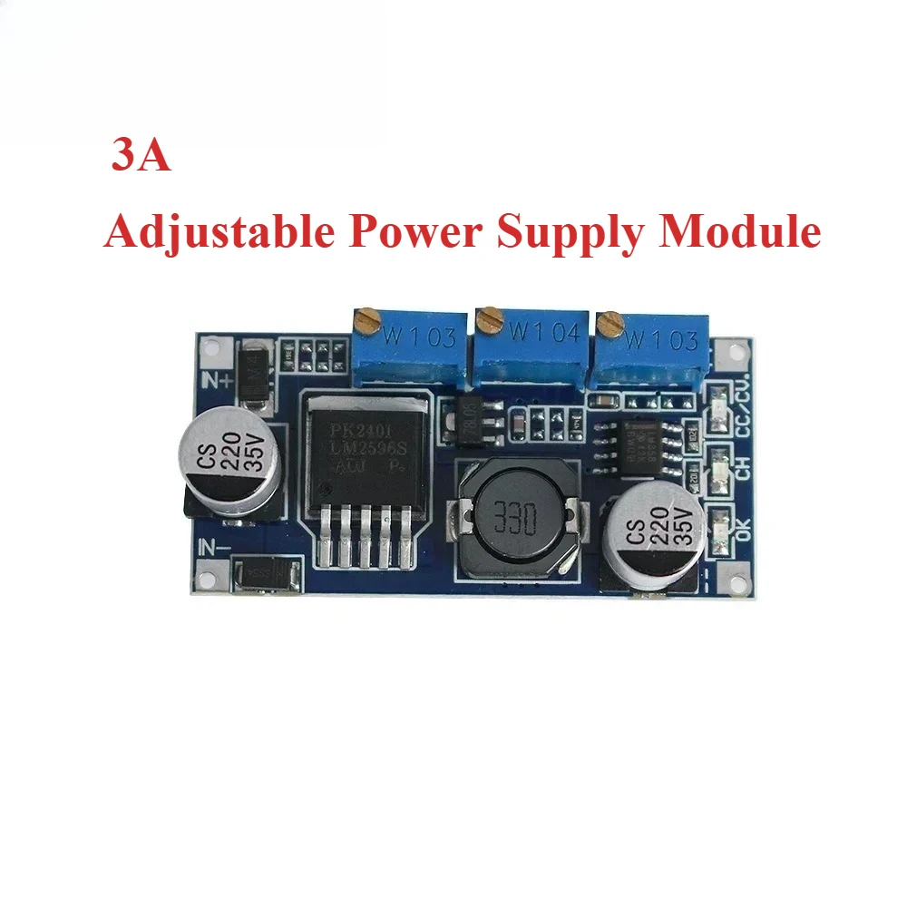 Módulo de fonte de alimentação step-down ajustável DC-DC 7v-35v lm2596 DC-DC conversor buck saída ajustável lm2596 módulo de driver de led