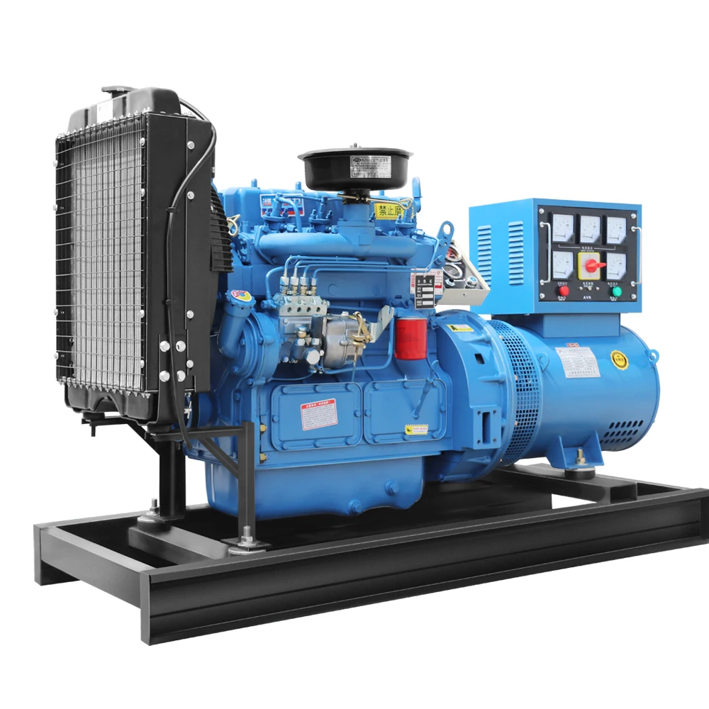 Hot Sale Small Three Phase Open Type Electric Diesel Generator Set 20kw 40kva